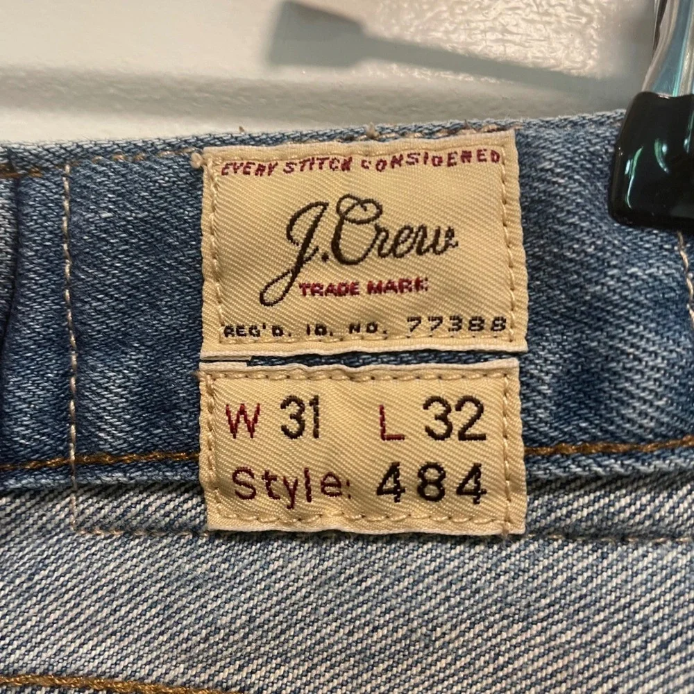 JCrew 484 Slim Fit Jeans Mens 31x32 Blue Denim Medium Wash 77388